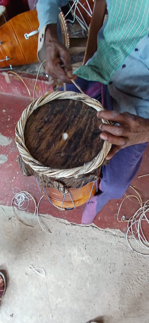 Visit to Drum Making Village house